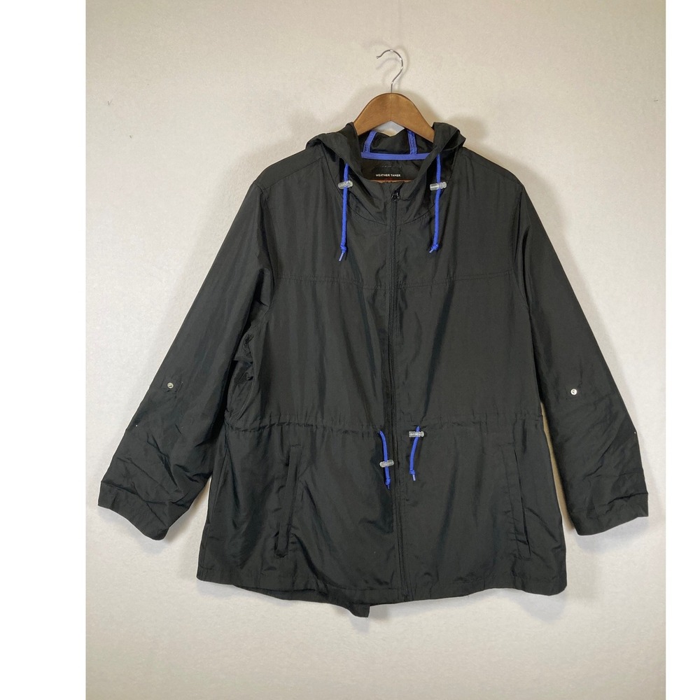 Gorpcore Weather Tamer Mens 3X Black Parka in a Pocket‎ Windbreaker WT18214-WA